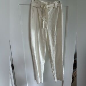 Express Cream Chinos Lightweight High-Waisted